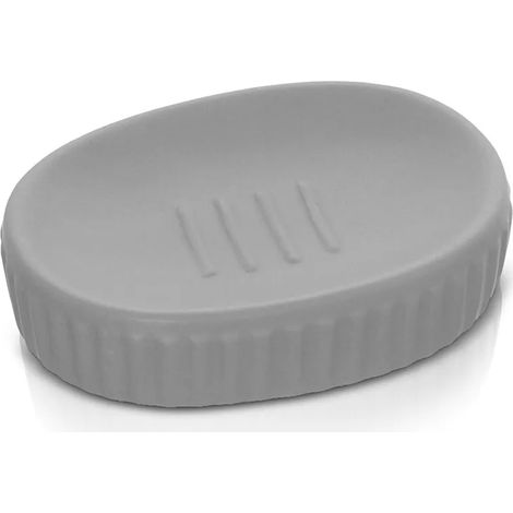 Porta sapone da appoggio grigio in ceramica Cup (1/3)