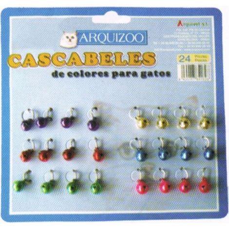 CASCABEL GATO COLORES 24 UDS.Arquizoo