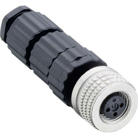 Connecteur M8 confectionnable pour capteurs (MiniQuick) Hirschmann ELKA 3008 V 933 366-100-1 noir (Ø (1/3)