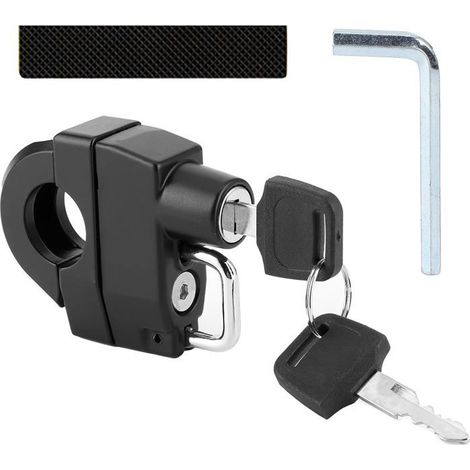 Ecleanfy - Antivol pour casque de moto, antivol pour casque de moto, antivol pour casque, antivol universel pour casque avec clé (1/5)