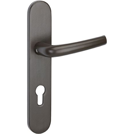 Guarnitura esterna CHANTILLY per serratura TRIBANDO, quadro 7 mm, perno 125 mm, marrone – THIRARD (1/2)