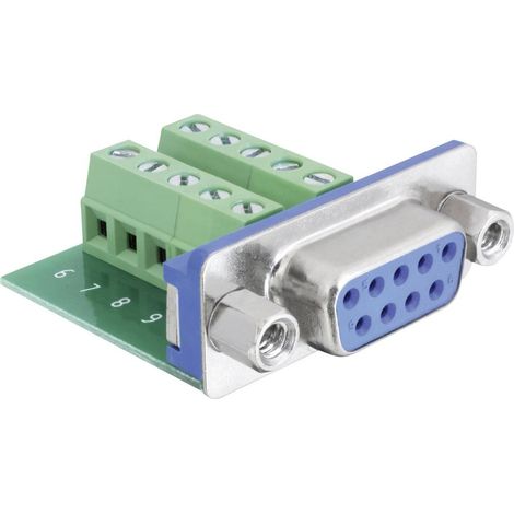 Delock 65268 Connettore femmina SUB-D 180 ° Numero Poli (num): 9, 10 1 pz. (1/3)