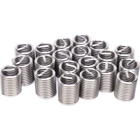 Lot de 20 inserts filetés mâles et femelles réducteurs pour écrous, outil de réparation, fixation en acier inoxydable M14x22D (1/5)