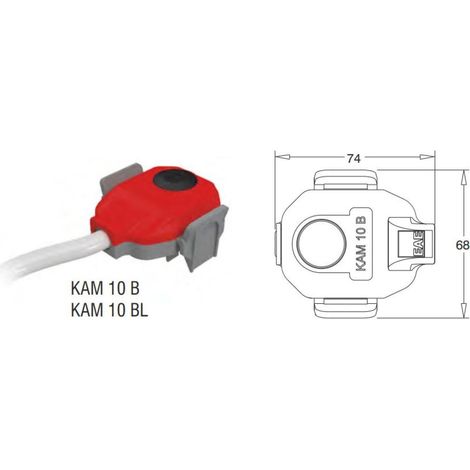 Spina di derivazione l1 eae italia kam 1cb 0,75m ip55 - 3024549