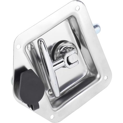 T Handle Latch Stainless Steel Tool Box Latch with T Lock with Keys and Seal for Truck and Motorhome Trailers (1/5)