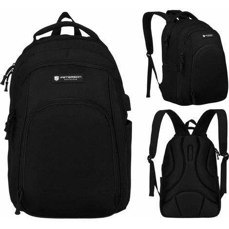 Mochila negra PTN 77711-6661 (1/5)