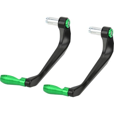 Set aus 2 Motorrad-Handschützern aus Aluminiumlegierung, Schutz für Brems- und Kupplungshebel, Mountainbike-Lenker, grün. (1/5)