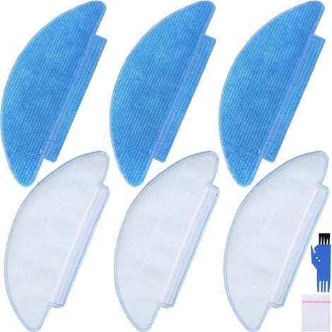 Kit d'accessoires pour Lubluelu SL60D/SG60/SL61, pour HONITURE Q6 SE, pour Tikom L9000/L8000, pour Laresar L6 Nex Robot Aspirateur Pièces détachées Vêtements de vadrouille Lingettes lavables (1/5)