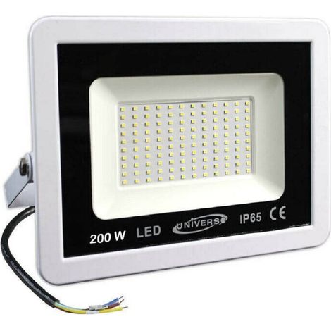 TRADE SHOP - Faro Led Proiettore Da Esterno Ip65 Bianco 200 Watt Luce Fredda 6500k F200w-bf1 -