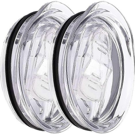25-26 Couvercles de rechange (lot de 2) pour gobelets de 20 oz - Couvercles en silicone anti-fuites (1/4)