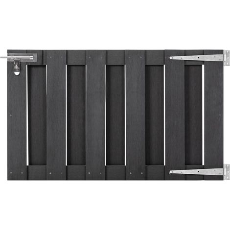 Gartentor WPC 100 x 60 cm Grau