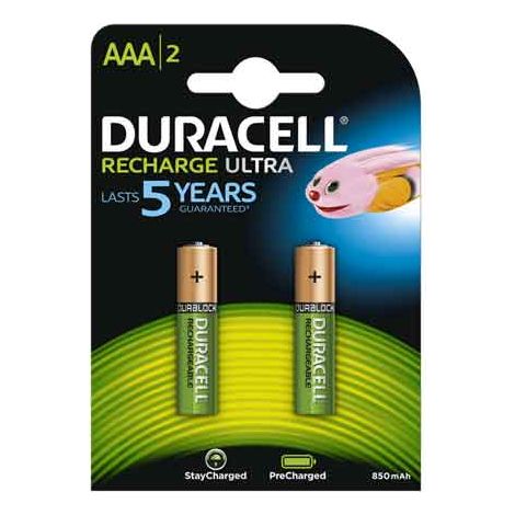 PILAS RECARGABLES 'DURALOCK' MINISTILO 850 mAh - blíster de 2