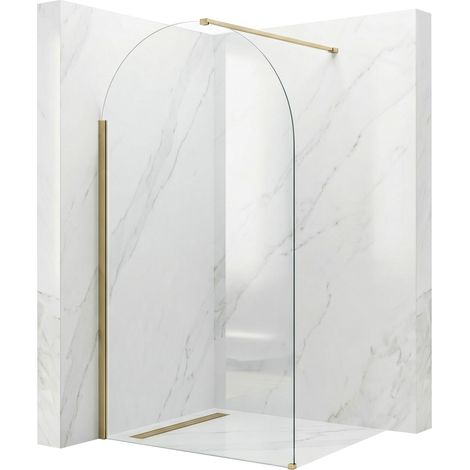 Parete Doccia Rea Heaven Brush Gold 110 Walk-In (1/5)