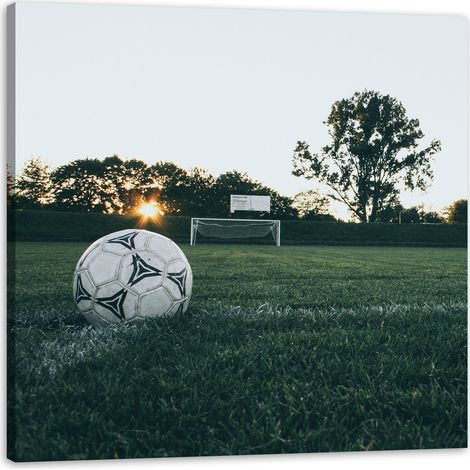 Leinwanddruck Jugendfußball 80x80 cm