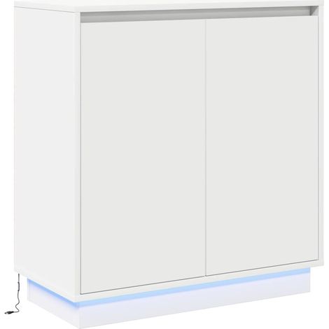 Madia LED per Bianco 71 x 34,5 x 75 cm Legno multistrato vidaXL