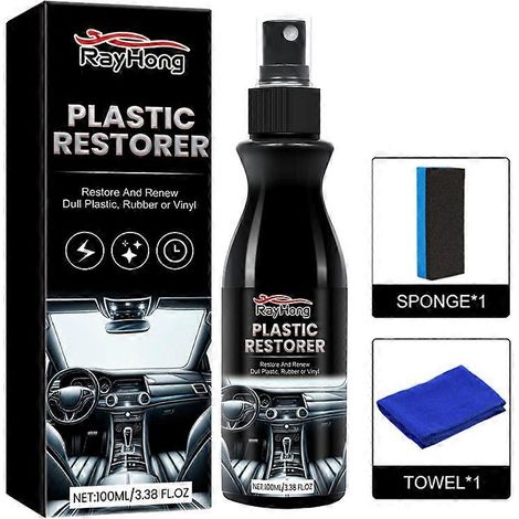 Produit de rénovation pour pièces en plastique, nettoyant anti-rayures pour revêtements plastiques automobiles (1/5)