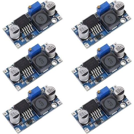 Convertitore DC-DC step-down - LM2596 - da 3,2-40 V a 1,25-35 V - Modulo di alimentazione regolabile - 6 unità (1/3)