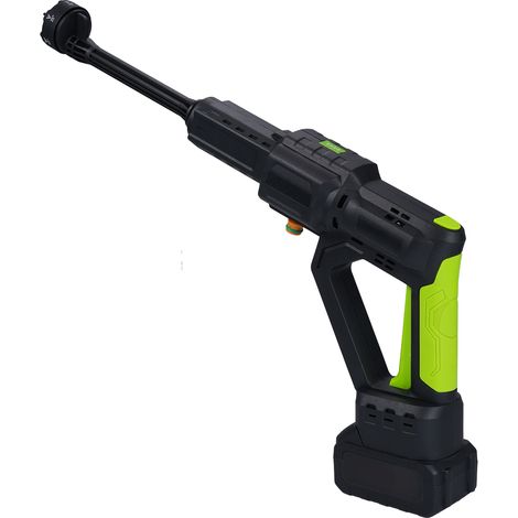 Nettoyeur haute pression sans fil, buse 6-en-1, 3 niveaux de débit, LED, affichage batterie, pour Voiture, Jardin, Terrasse, Maison, Arrosage, prise UE (1/5)