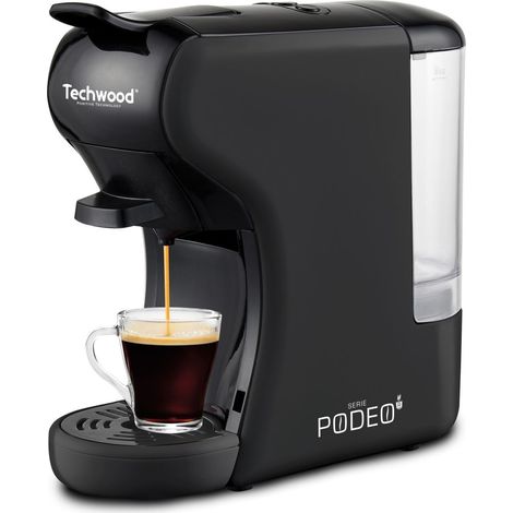 Cafetière Expresso MULTI-CAPSULES Techwood TCA-196N - Puissance : 1450W - Coloris Noir (1/5)