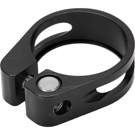 Collier de serrage pour tige de selle de vélo 31,8 mm, collier de serrage pour tube, alliage d'aluminium, collier de serrage rapide pour tige de selle, noir 31,8 mm (1/5)