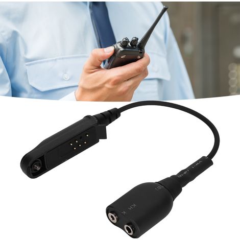 Câble audio adaptateur 2 broches pour talkie-walkie Baofeng BF 9700 A58 UV XR (1/5)