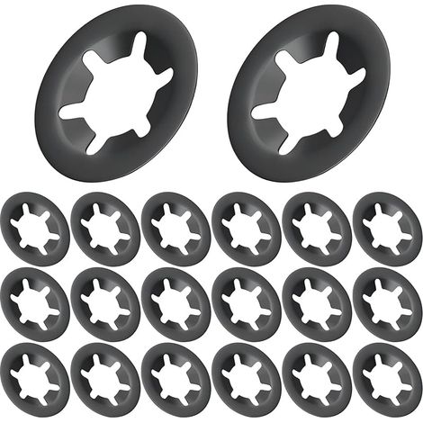 20 Pièces Rondelle, Rondelle de Blocage, 3mm I.D, 10mm O.D Rondelles Internes, Rondelles À Verrouillage pour Machines et Equipement