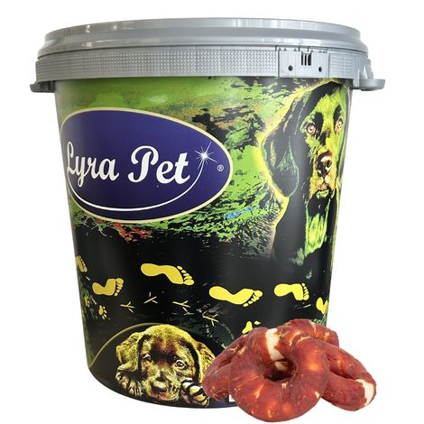 1 kg d'anneaux à mâcher Lyra Pet® avec lanières de magret de canard