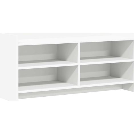 vidaXL Meuble TV 100 x 33 x 47 cm Blanc Bois d'ingénierie