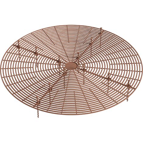 Red protectora para macetas – doble función, robusta y adaptable, tamaño: diámetro 52 cm/30 cm/19 cm, material: plástico de alta calidad, colores: negro y marrón (1/5)