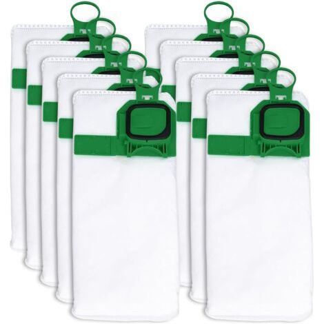 10 Staubsaugerbeutel für Vorwerk Folletto VK140, Beutel Zubehör für Staubsauger Vorwerk Folletto VK150, FP140, FP150 Dampfreiniger Zubehör Ersatz (1/5)