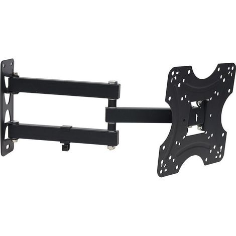 NoirSupport Murale TV Orientable Inclinable Universel 17 42" Fixation Mural Télévision LED/LCD/Incurvée (1/5)