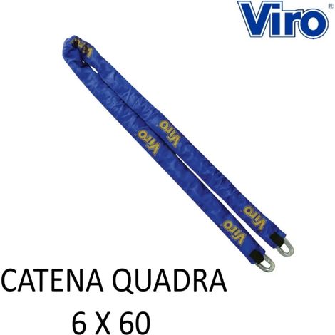 CATENA VIRO CM.60 A SEZIONE QUADRA DA MM.6 CON STOFFA (1/3)
