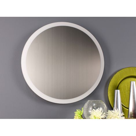 LED Deckenleuchte MOON für Wand & Decke, Design Spiegeloptik Silber Ø50cm (1/5)