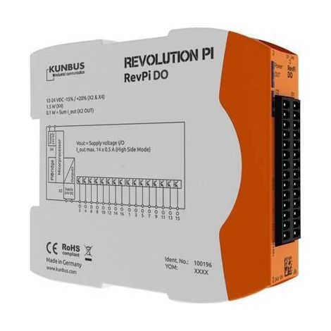 Revolution Pi by Kunbus RevPi DO PR100196 Modulo espansione PLC 24 V (1/2)