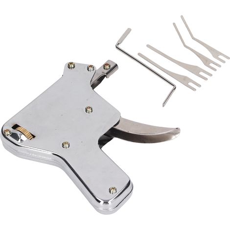 6 PCS Kit Crochetage Entraînement Outils en Acier Inoxydable Haute Dureté Set Serrure à Cadenas pour DIY (1/5)