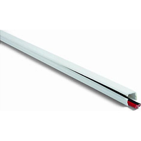 BRINOX canal inst.adhesivo blanco 11x9mm. , Canaleta protectora de cable eléctrico con tapa.
- Tira de 2 metros
- Medidas: 11x9mm.
- Fabricada en PVC color blanco.
- Fijación adhes