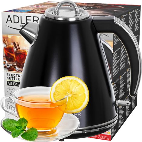 Hervidor de agua metálico STRIX negro AD 1343 de 1,5 L (1/5)