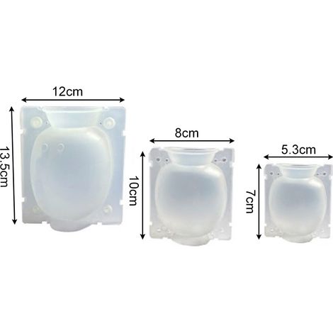 3 BOÎTES DE BOUTURAGE HAUTE PRESSION, BOUTURE PAR MARcottage AÉRIEN, S/M/L, PLASTIQUE PP TRANSPARENT, RÉUTILISABLE (1/5)