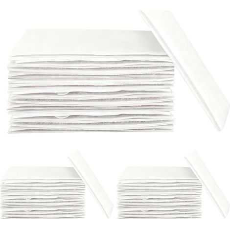 30 pièces Tapis Antidérapant, Rug Grippers, Lavable Patin Antiderapant pour Tapis, Anti Curling Carpet Grippers Coin, Réutilisable, pour Planchers de Bois Franc,Carpettes (10 x 5cm, Carré,Blanc),Carré (1/5)