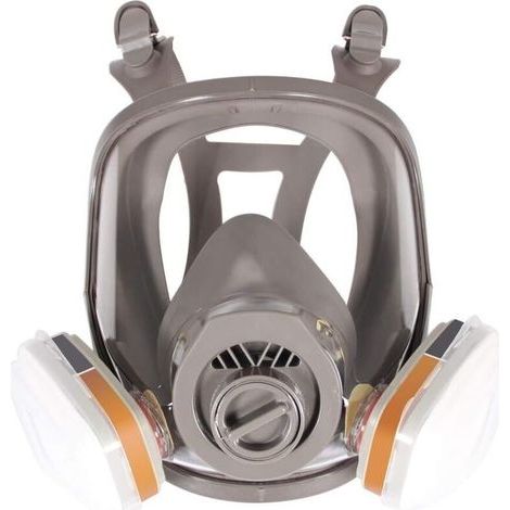 Masque respiratoire intégral pour peinture et nettoyage chimique – Protection contre poussières et vapeurs – Connecteurs baïonnette et 40mm (1/5)