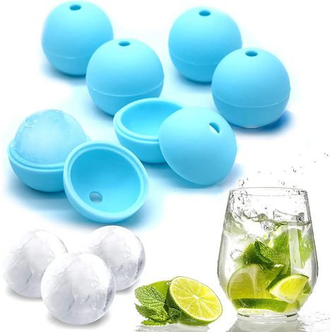 Silikon-Eisball-Form Eisbereiter Einfache Entformung Kugelförmiger Eiswürfel (1/2)