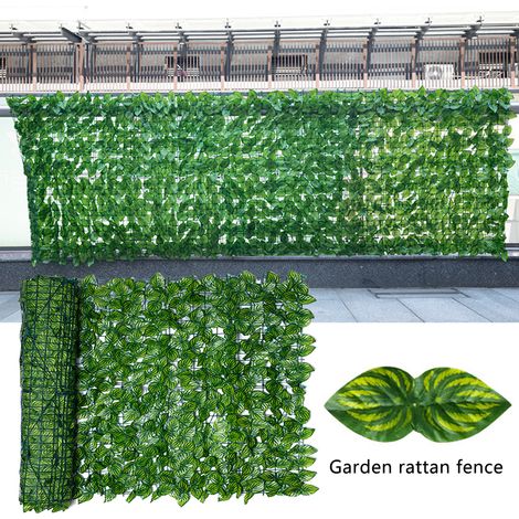 Rouleau de brise-vue artificiel résistant aux UV pour haie, mur, aménagement paysager, clôture de jardin, écran de balcon, décoration intérieure et extérieure (1/5)