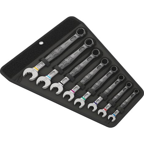 Wera 05020241001 6003 Joker 8 Imperial Set 1 Ring-Maulschlüssel-Satz 11teilig Schlüsselweite (Metris (1/5)