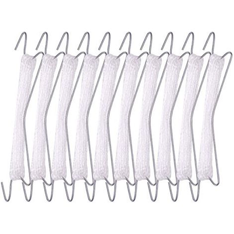 BUNTHAUS Crochets de support de tomate en acier galvanisé – Lot de 12 crochets avec 10m de corde nylon – Résistants à la rouille et à la corrosion (1/5)