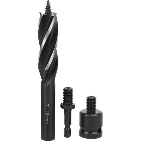 Mèche À Bois Acier Carbone 4 Lames Queue Hexagonale 16mm Pour Perçage Bois Tendre Et Dur Kit De 1 Pièce (1/5)