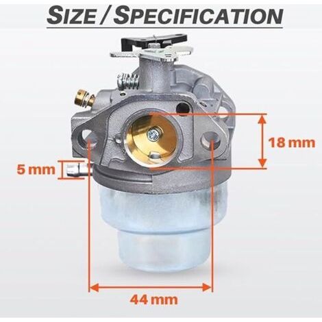 NALOOKAMIC Carburateur pour Honda GCV160 GCV135 GC160 GC135 GCV160-OHC Moteur et Tondeuse, JRISBO Accessoires Carbu GCV 160 Tondeuse à Gazon Kit Carburateur avec Joint, Bougie, Filtre à Air (1/4)