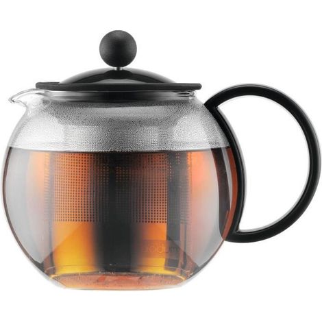 ASSAM - Tetera de émbolo BODUM , tapa de plástico, filtro de acero inoxidable, 0.5 l