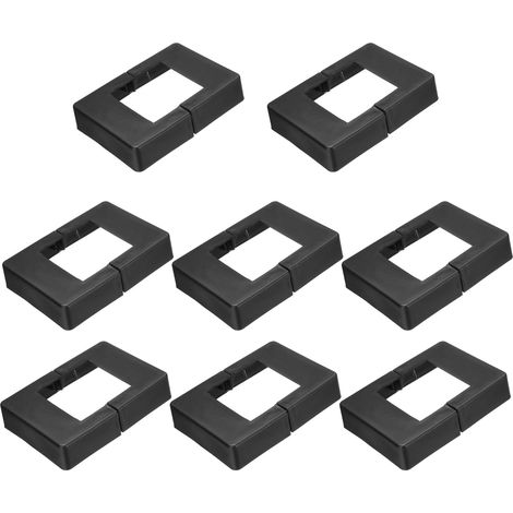 8 Pack Jupe De Poteau De Clôture 2 x 2 Pouce Noir (1/5)