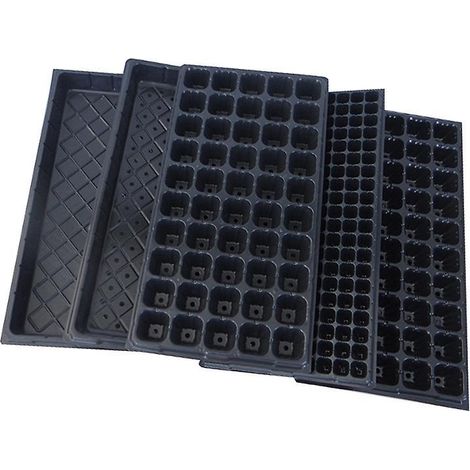 plateau De Semis, Lot De 3 Bac Semis Serre Pour Semis, Plateaux De Culture Avec Couvercle, 21 Cellules Serre De Jardin Plastique Bac Semis Pour (1/5)