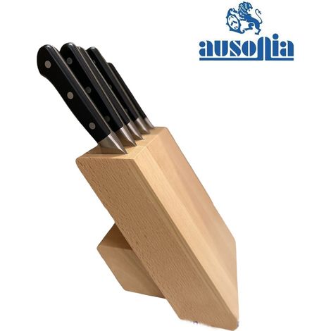 CEPPO COLTELLI DA CUCINA 5pz ACCIAIO DI PRIMA QUALITÀ AUSONIA